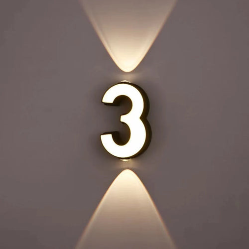 lampe numérique extérieure étanche led projection paysage signature moderne