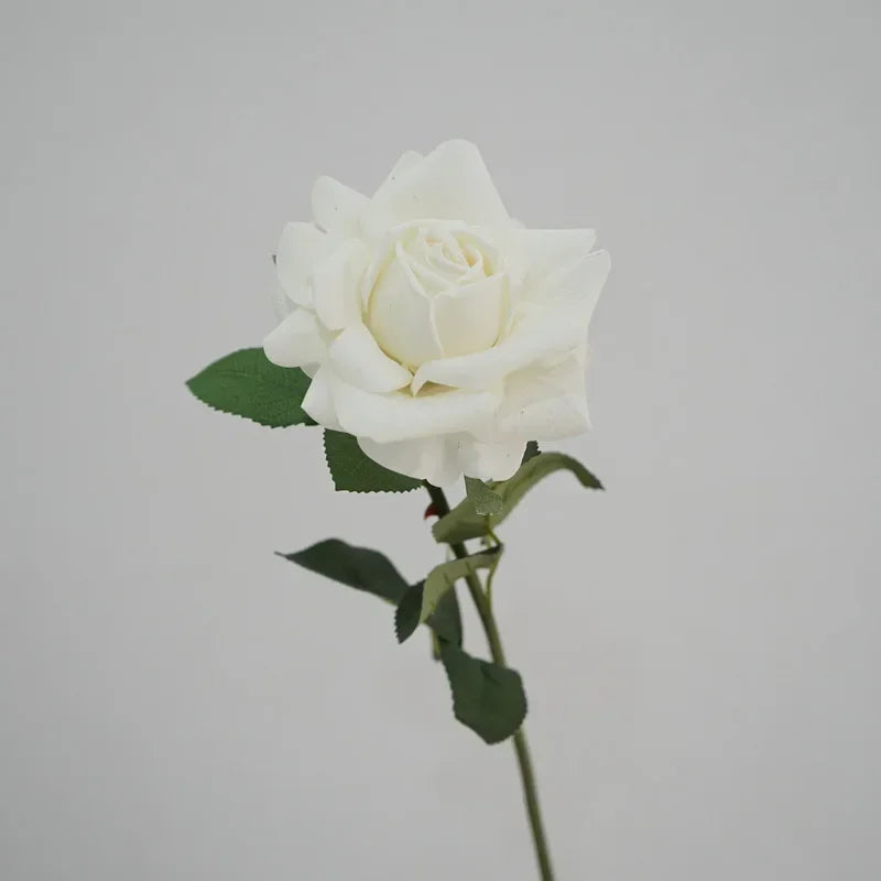 branche de roses artificielles en latex pour décoration et cadeaux - vue 5 sur 11