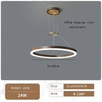 Lustre design anneau moderne