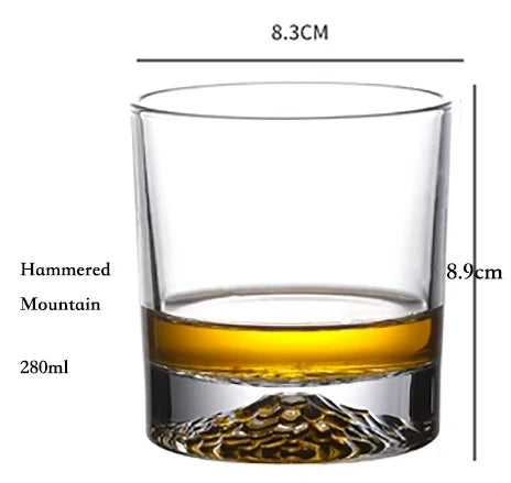 Verres whisky old fashioned relief élégant cristal