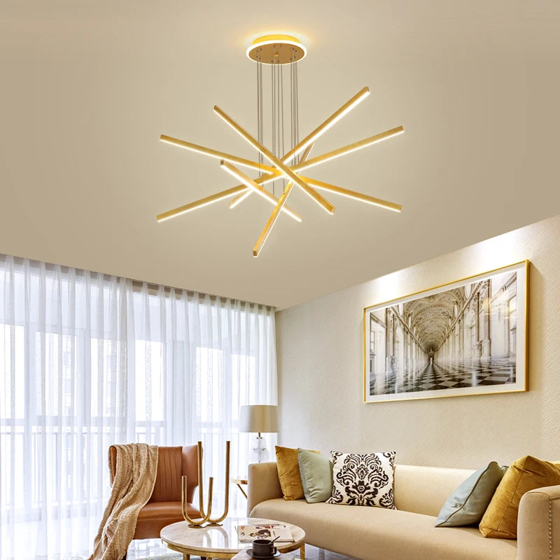 plafonnier led en aluminium 	 design décoratif