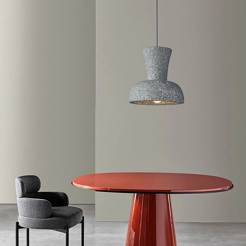 lustre led nordique wabi sabi pour bar et décoration maison - vue 5 sur 10