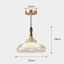 Suspension design conique en Verre Nordique Vintage