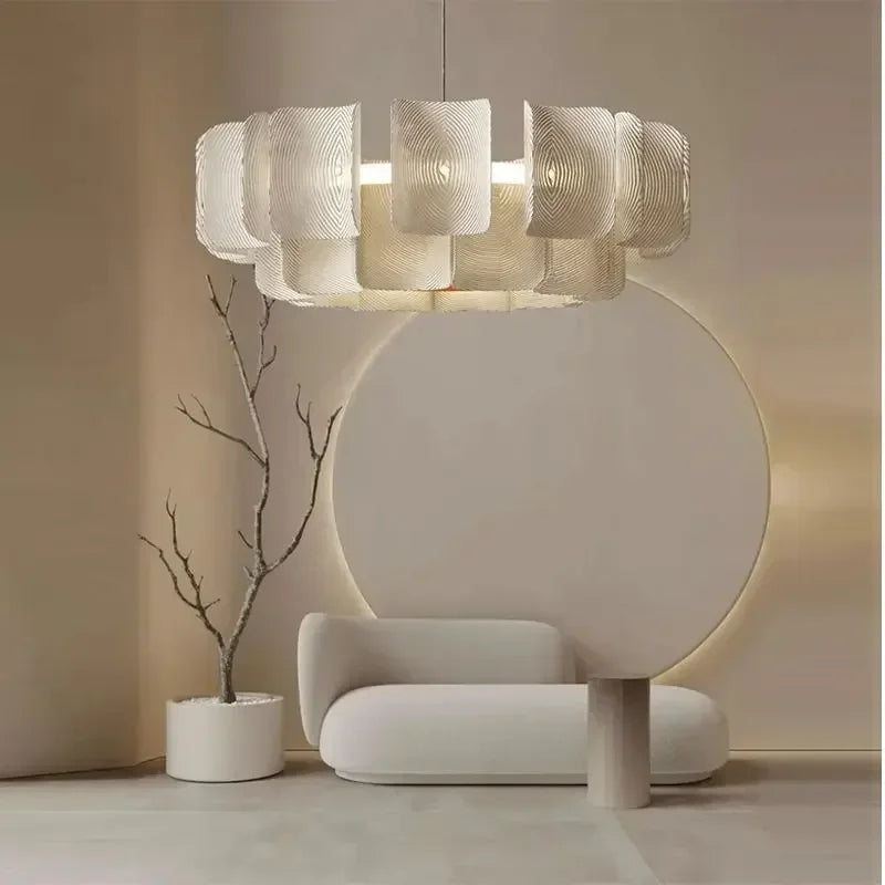 lustre moderne en acrylique style nordique lampe à LED suspendue - vue 4 sur 11
