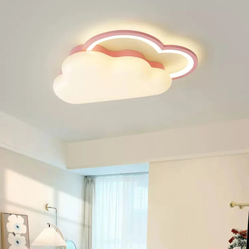 plafonnier nuage arc-en-ciel pour chambre enfant romantique et douce - vue 4 sur 8