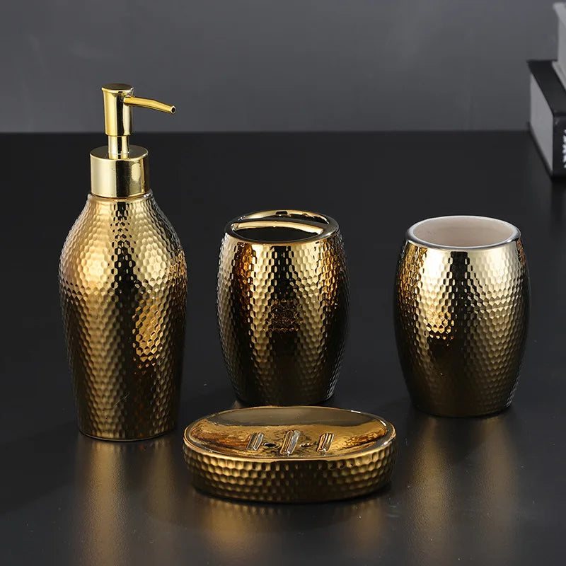 ensemble d'accessoires en céramique pour salle de bain - vue 5 sur 8