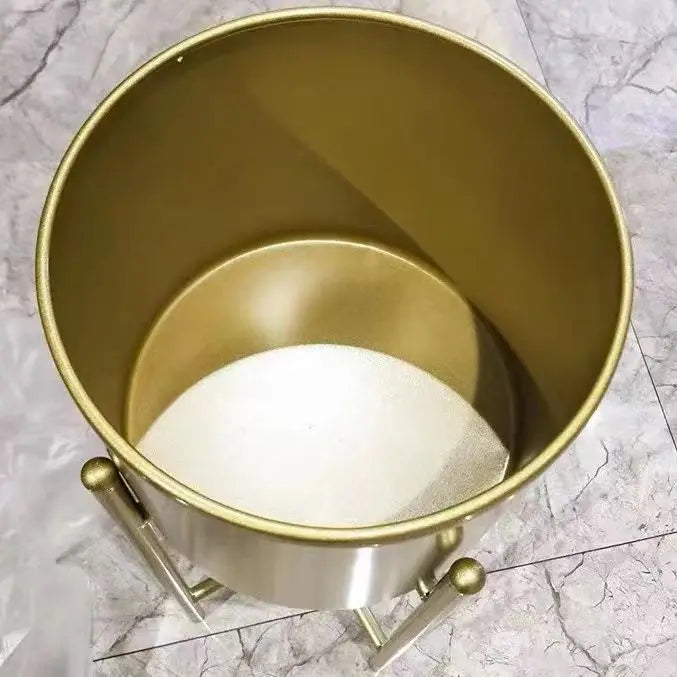 pot de fleurs cylindrique créatif en métal pour décoration intérieure - vue 4 sur 12