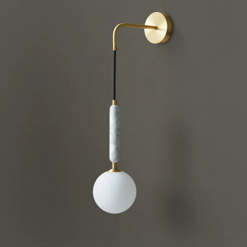 Applique murale led en marbre design nordique moderne décorative
