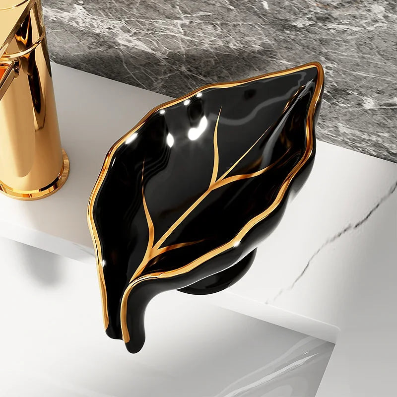 boîte à savon en céramique de luxe pour salle de bain