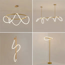 lustre nordique moderne doré brillant sandyha éclairage intérieur