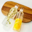 Bouteille verre étanche réutilisable pour boissons et sauces