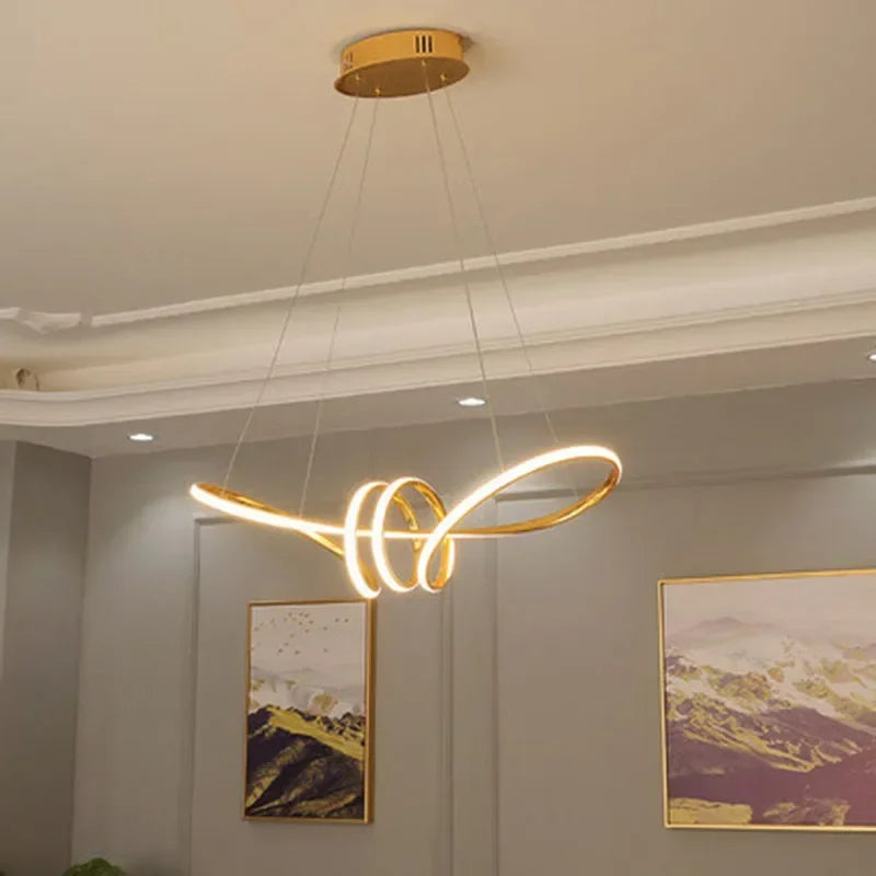 suspension moderne à led pour décoration intérieure élégante