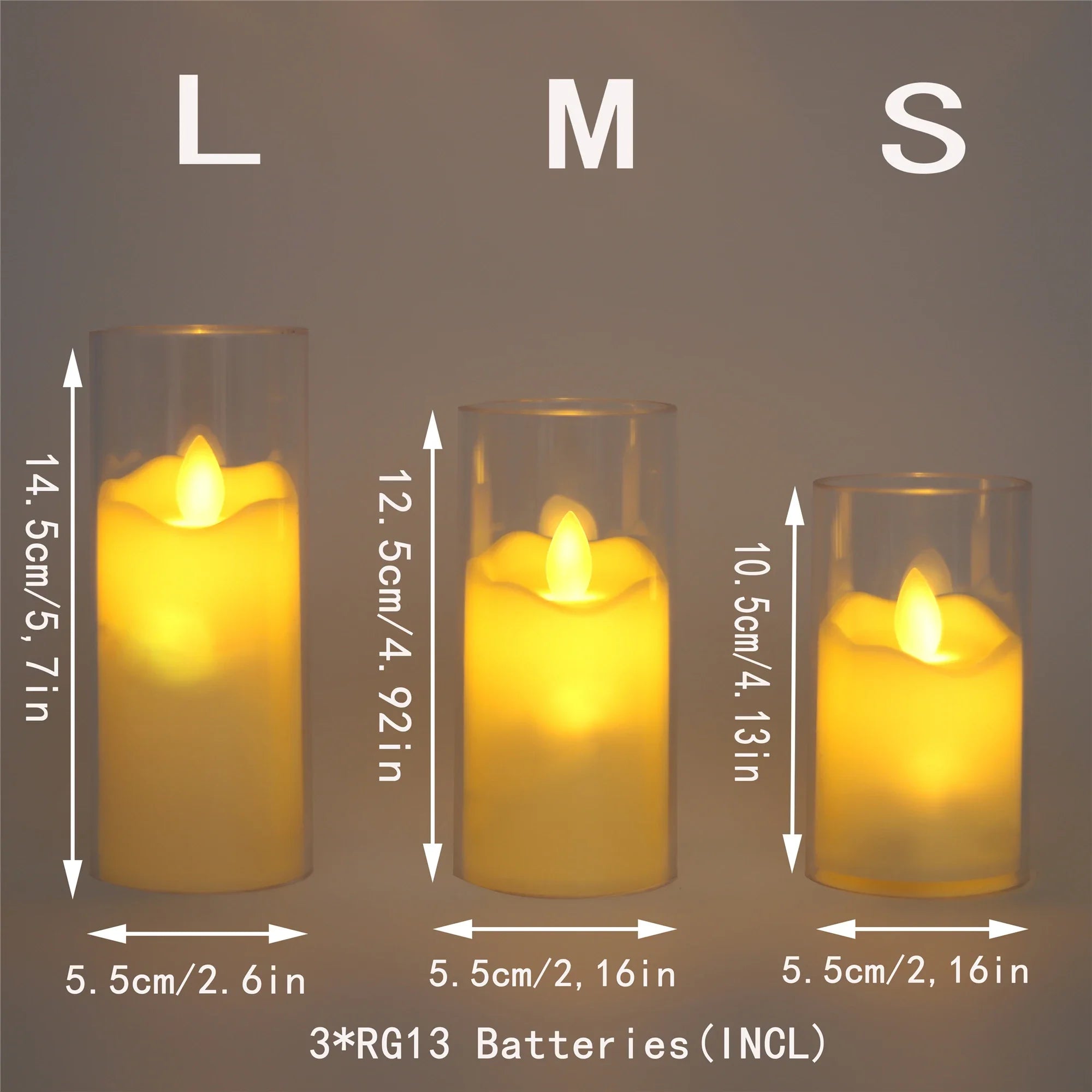 lot de 6 bougies LED sans flamme pour mariage et noël - vue 7 sur 10