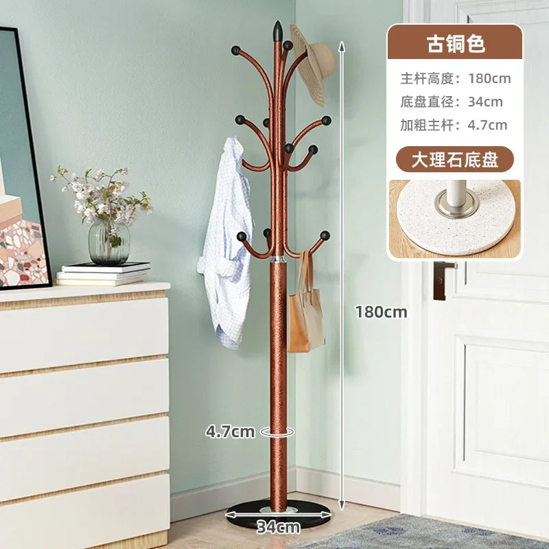 porte-vêtements minimaliste en marbre support moderne pour intérieur