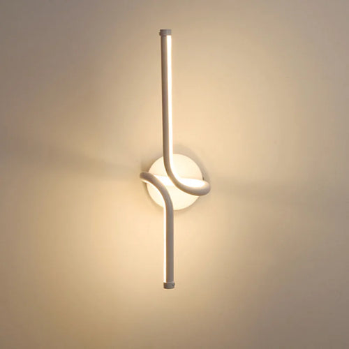 applique murale led en aluminium simplicité moderne d'intérieur