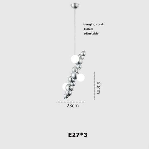 suspension à led artistique à intensité variable pour éclairage intérieur