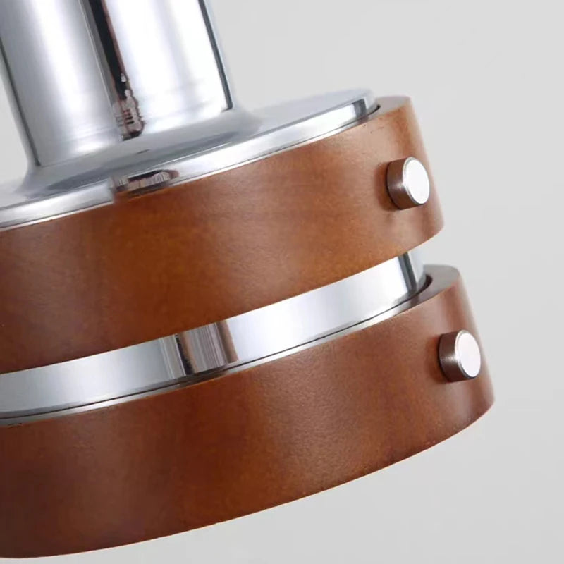 suspension créative en bois chromé et métal pour intérieur - vue 6 sur 8