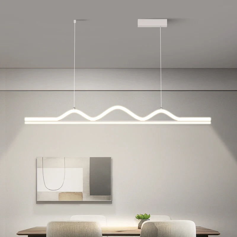 lustre led suspendu décoratif pour éclairage intérieur moderne - vue 3 sur 10