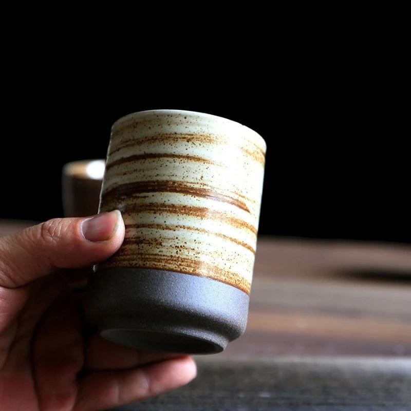Mug céramique raku japonais artisanal vintage thé café