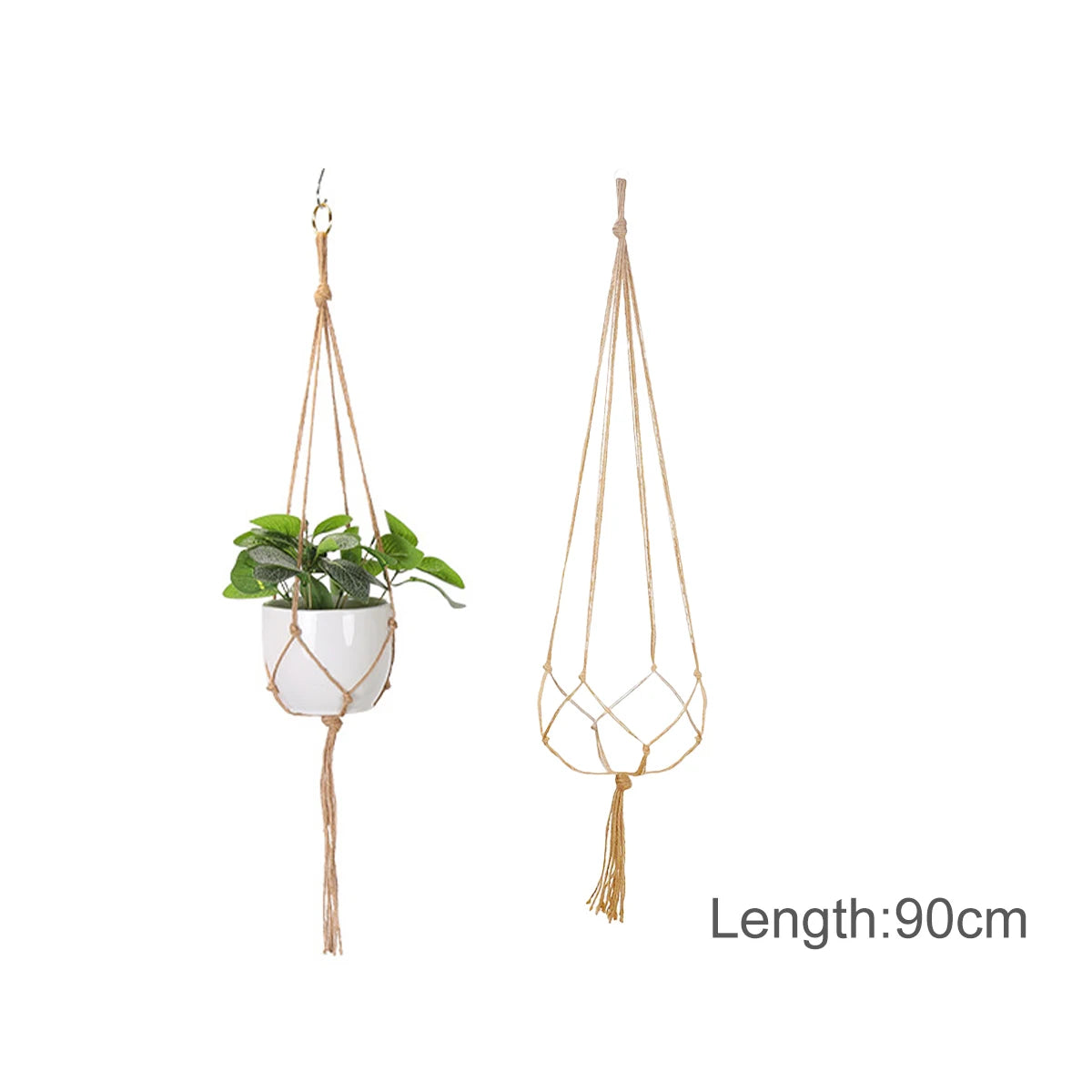 suspension macramé pour plantes et décoration murale naturelle - vue 16 sur 20