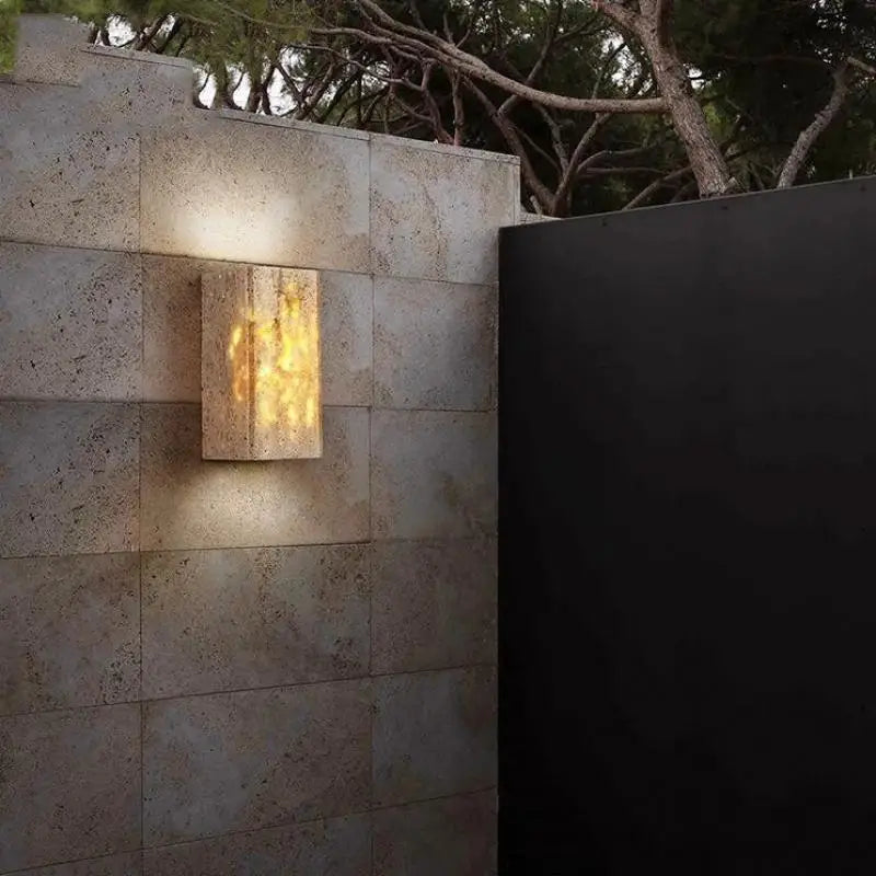 applique murale led en marbre art déco pour intérieur et éclairage décoratif - vue 2 sur 7