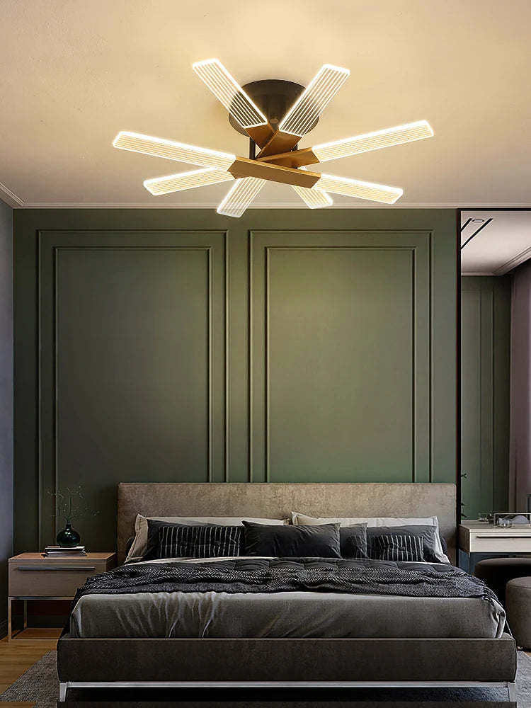 plafonnier led design en acrylique pour intérieur élégant - vue 6 sur 9