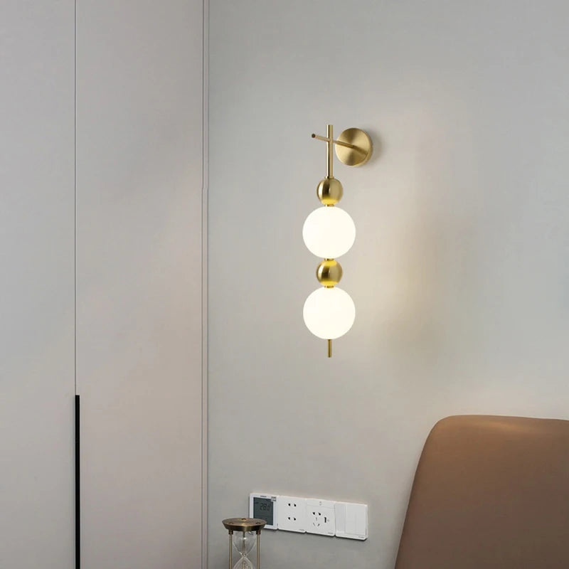 Applique murale LED en métal doré - vue 6 sur 10