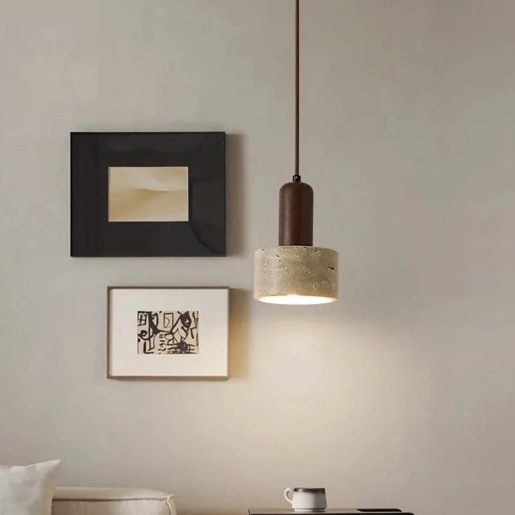 Suspension LED chevet crème vent - vue 4 sur 6