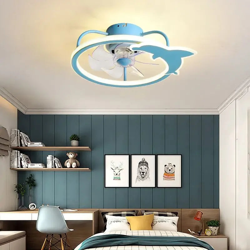 ventilateur de plafond intelligent avec lumières et télécommande - vue 4 sur 18