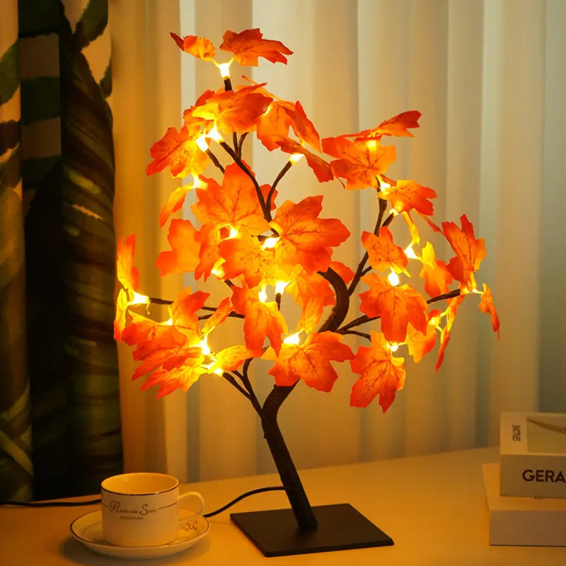 Lampe LED en forme de feuille d'érable - vue 2 sur 5