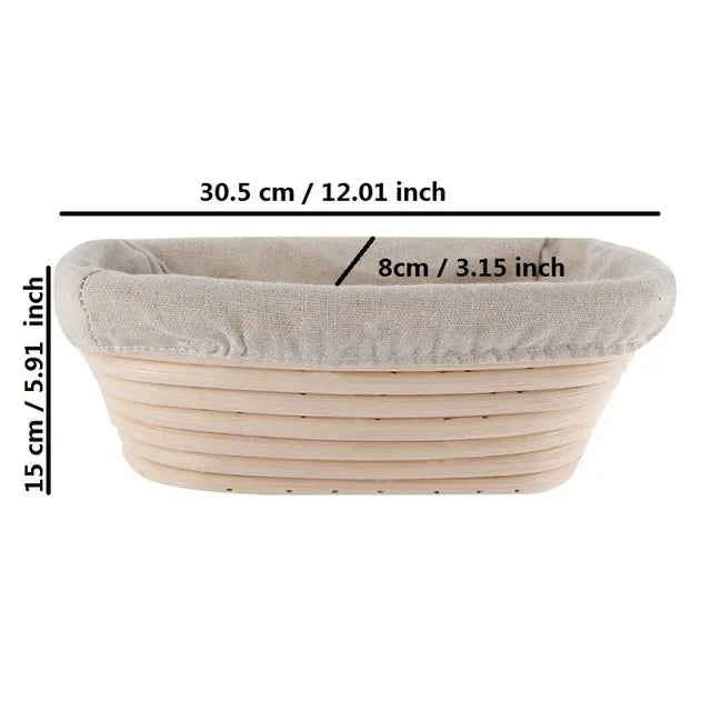 corbeille à pain en rotin panier pour cuisson et fermentation - vue 16 sur 18