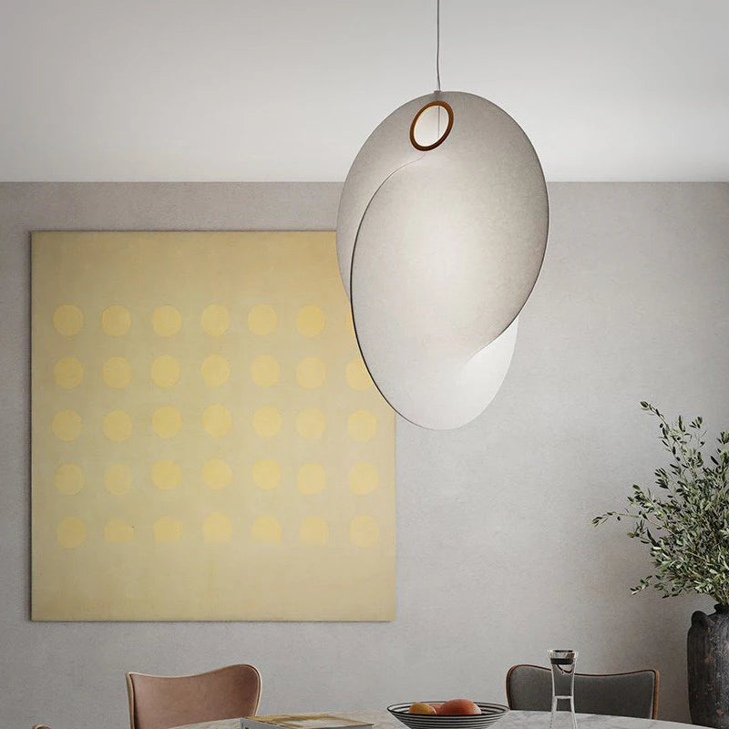 Créativité nordique soie Wabi Sabi Led lustre salle à manger barre lampe chambre Duplex Villa Loft décor à la maison escaliers suspension lumières - vue 5 sur 11
