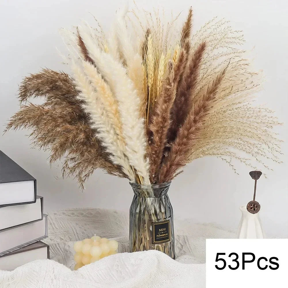 lot de 100 bouquets dherbe de pampa pour décoration bohème mariage - vue 12 sur 13