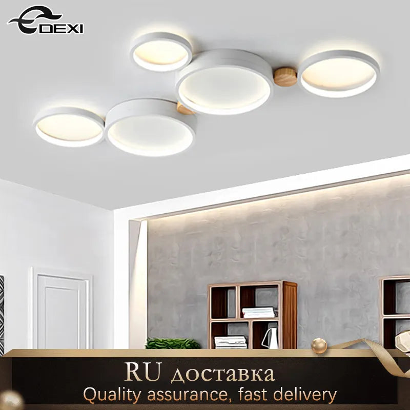 lustre nordique led pour salon café et vestiaire