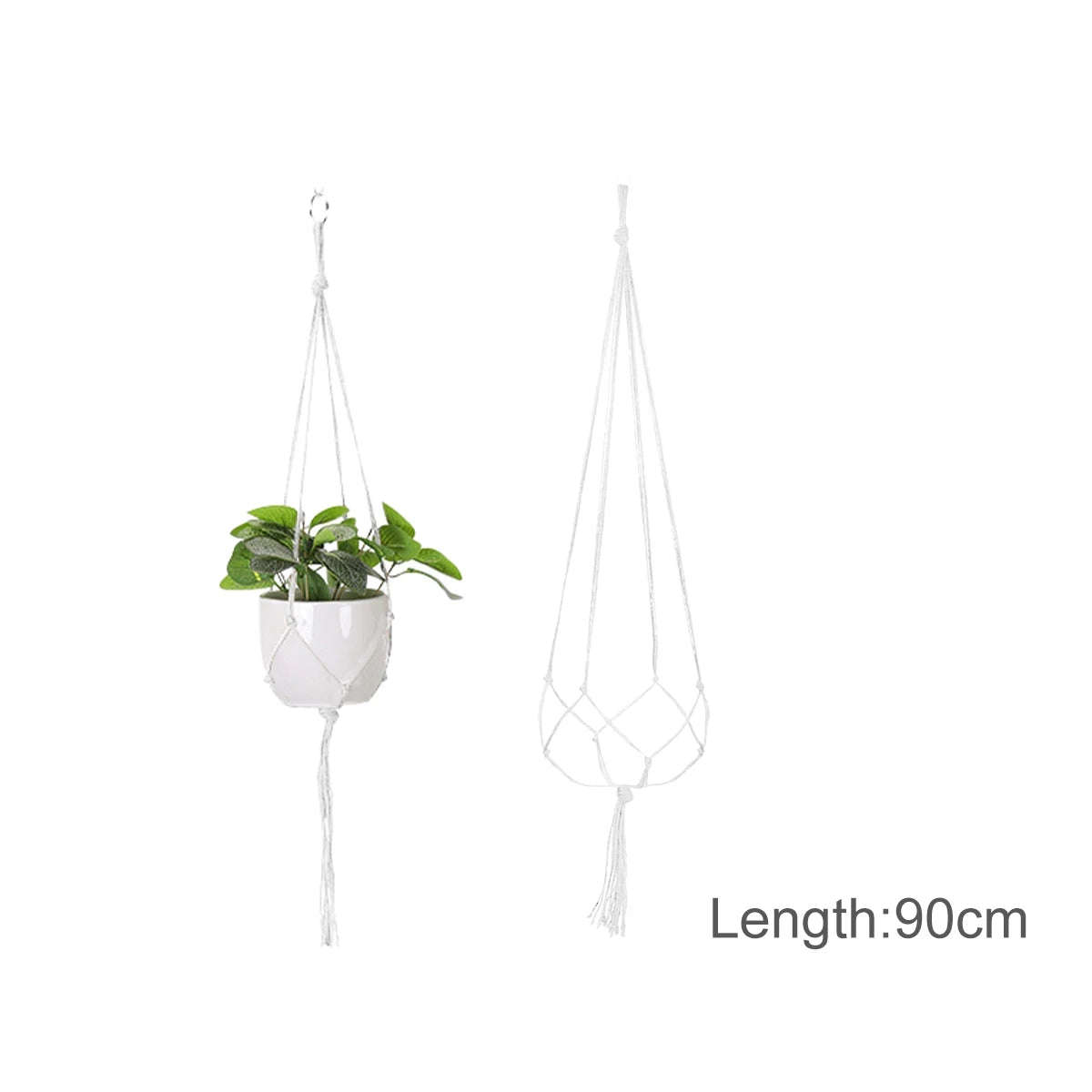 suspension macramé pour plantes et décoration murale naturelle - vue 12 sur 20
