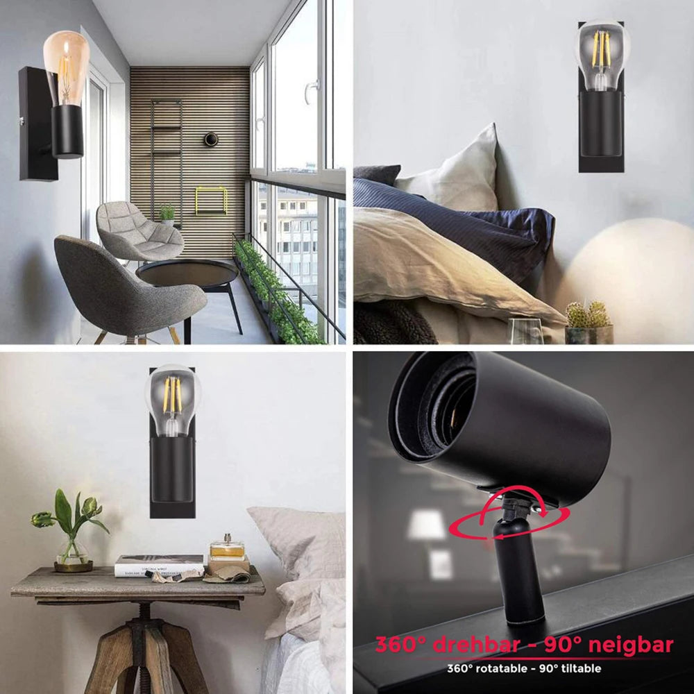 applique murale nordique rétro pour décoration intérieure moderne - vue 5 sur 7