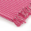 Plaid coton chevrons doux confortable pour salon chambre