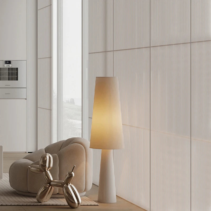 Nordique minimaliste Wabi Sabi crème Style tissu lampadaire LED salon canapé coin décor à la maison chambre chevet lampe sur pied