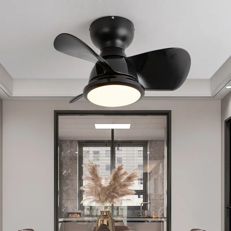 plafonnier ventilateur lumineux télécommandé pour intérieur moderne - vue 2 sur 9