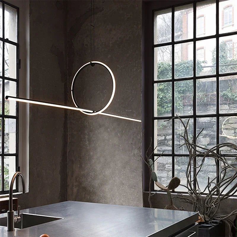 lustre nordique led pour décoration créative de la maison - vue 5 sur 7