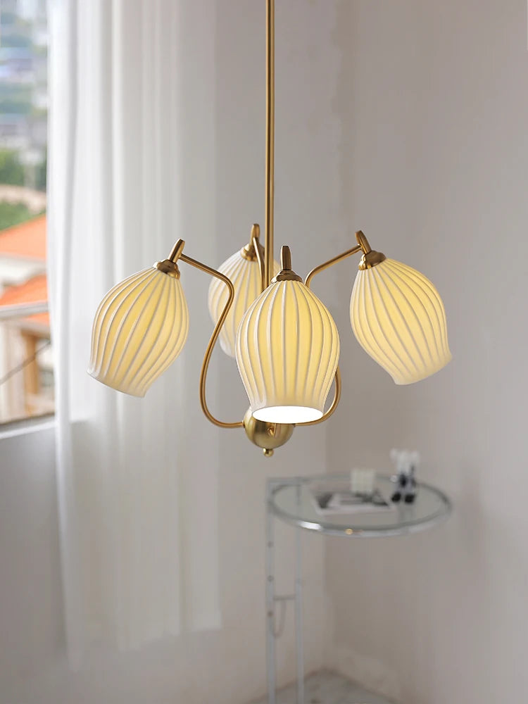 lustre vintage en céramique japonaise design minimaliste pour intérieur
