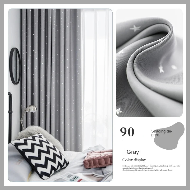 Rideau occultant plissé motif enfant salon chambre balcon - vue 12 sur 12