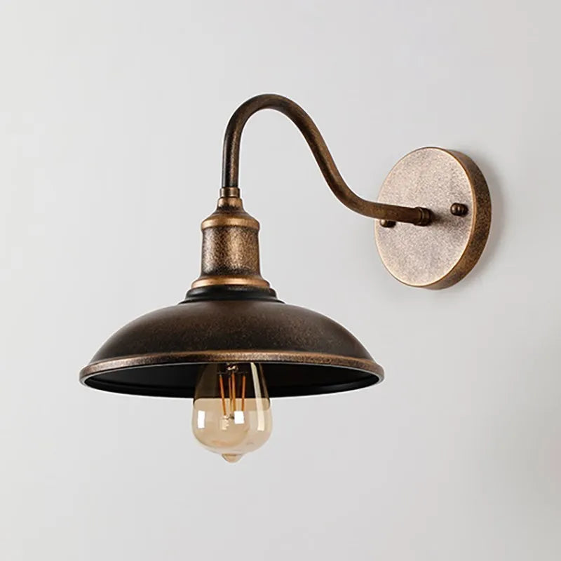 Vintage étanche applique murale lampe extérieure pour balcon porte cour couloir jardin industriel E27 appliques luminaire - vue 2 sur 13