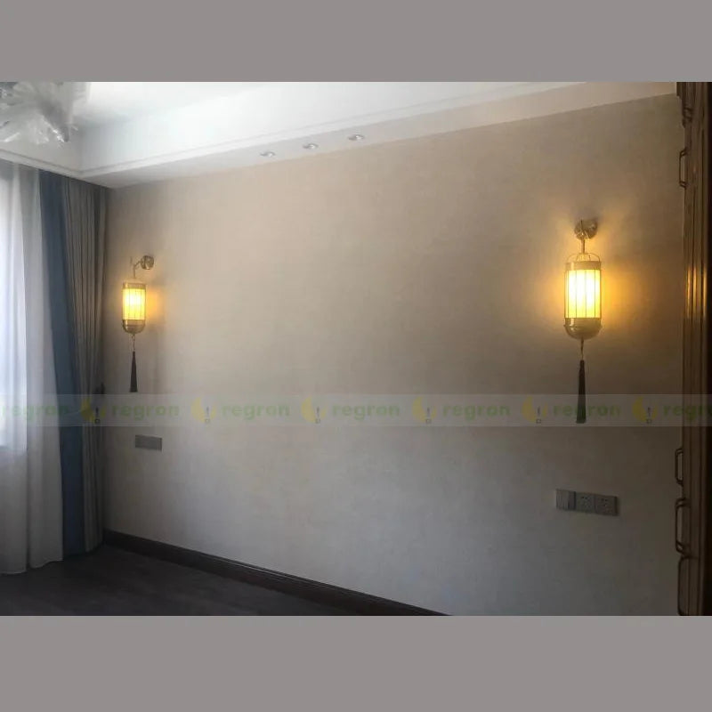 applique murale de luxe en lin pour éclairage intérieur élégant - vue 3 sur 8