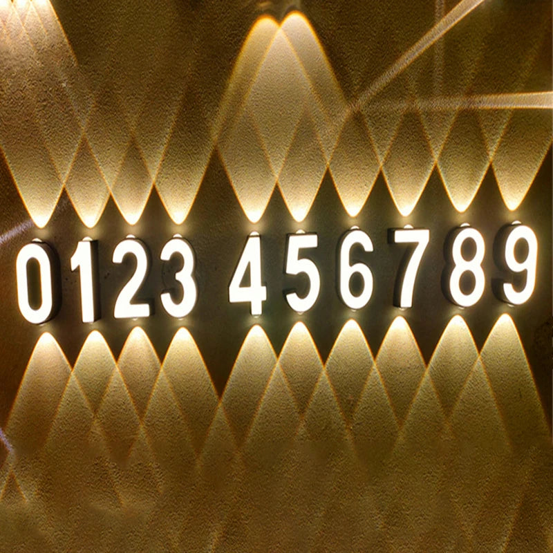 lampe numérique extérieure étanche led projection paysage signature moderne - vue 2 sur 15