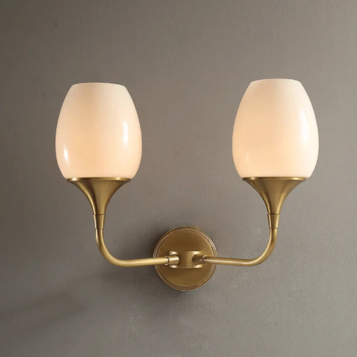 applique murale en cuivre design nordique minimaliste pour éclairage décoratif