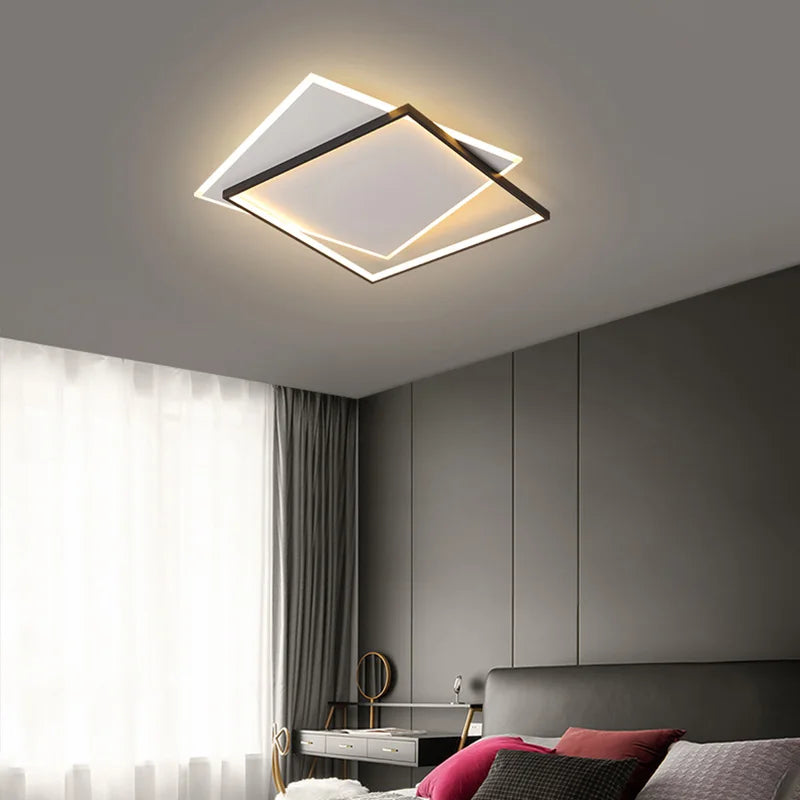 plafonnier led nordique à intensité réglable design simple - vue 7 sur 9