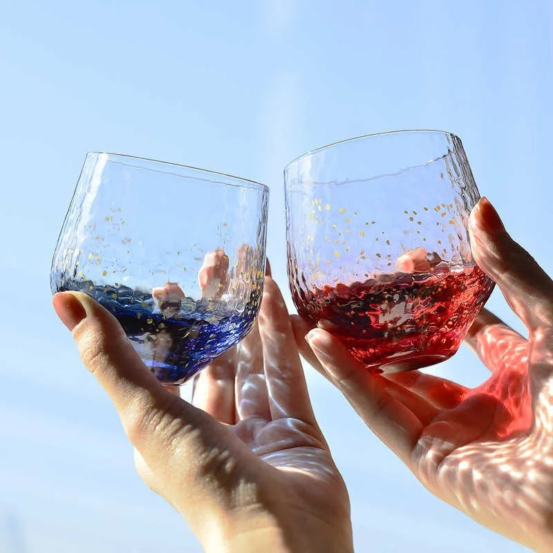 Verre japonais motif ciel étoilé style yachiyo premium - vue 2 sur 5