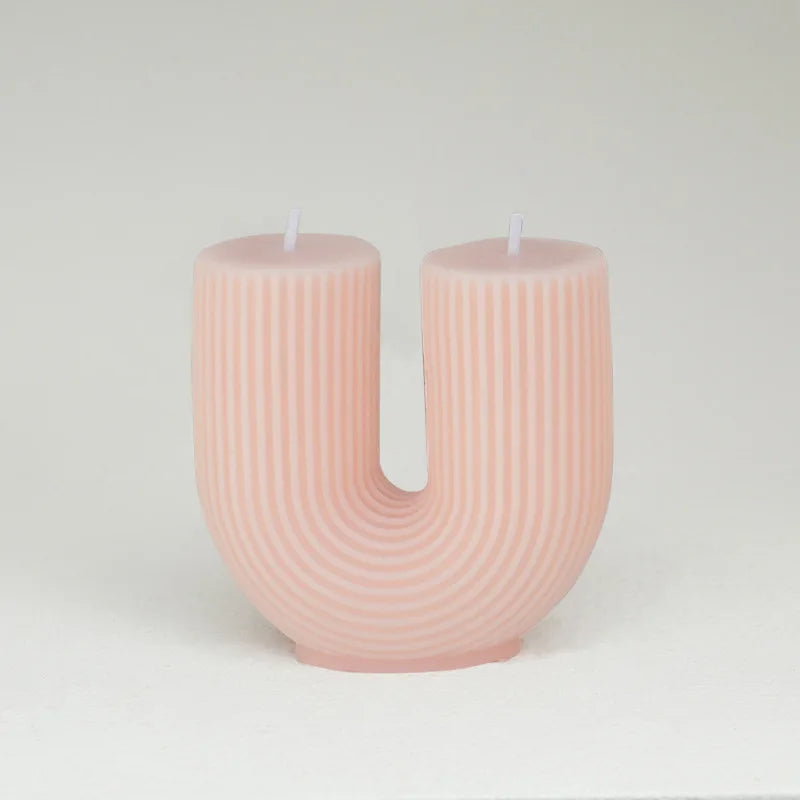 bougies parfumées géométriques en forme de u pour décoration intérieure - vue 20 sur 22