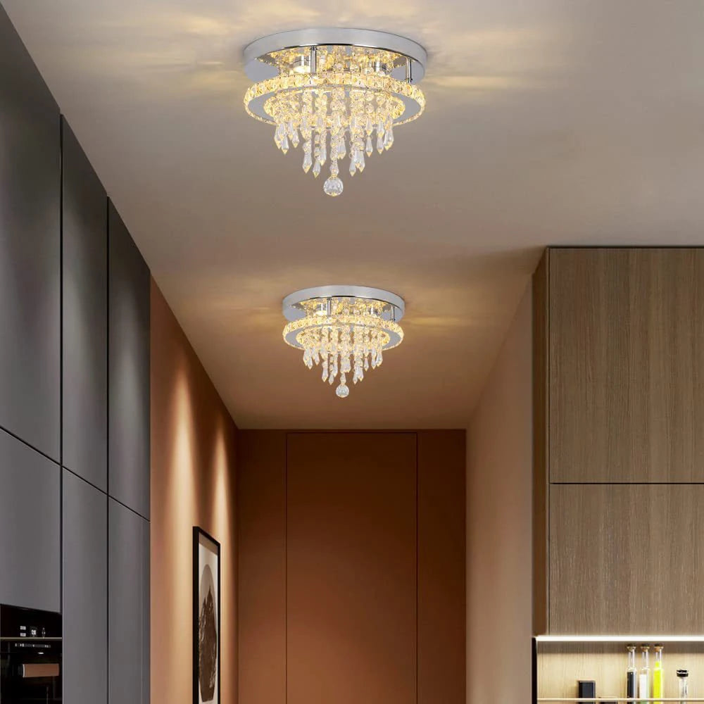 Lustre Cristal Plafond Moderne Suspension - vue 8 sur 7